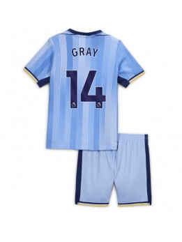 Tottenham Hotspur Archie Gray #14 Replika Borta Kläder Barn 2024-25 Kortärmad (+ byxor)